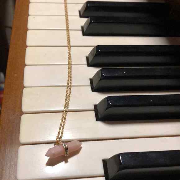 NWT! Gen3 Rose Quartz & Gold-tone Necklace & Bracelets Set! - Picture 2 of 6